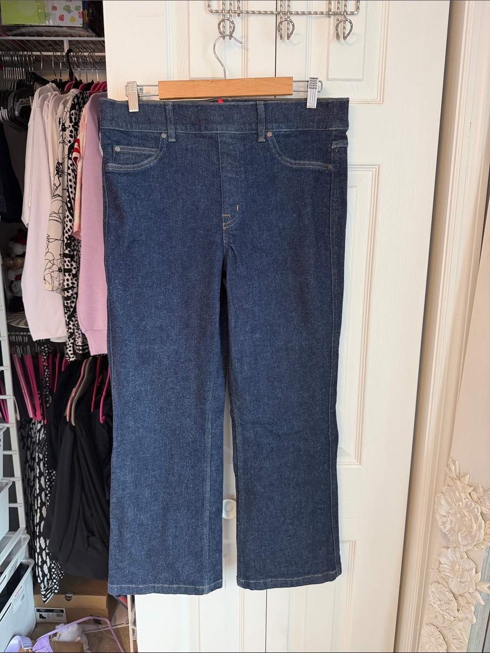 Spanx pull on denim in size xl